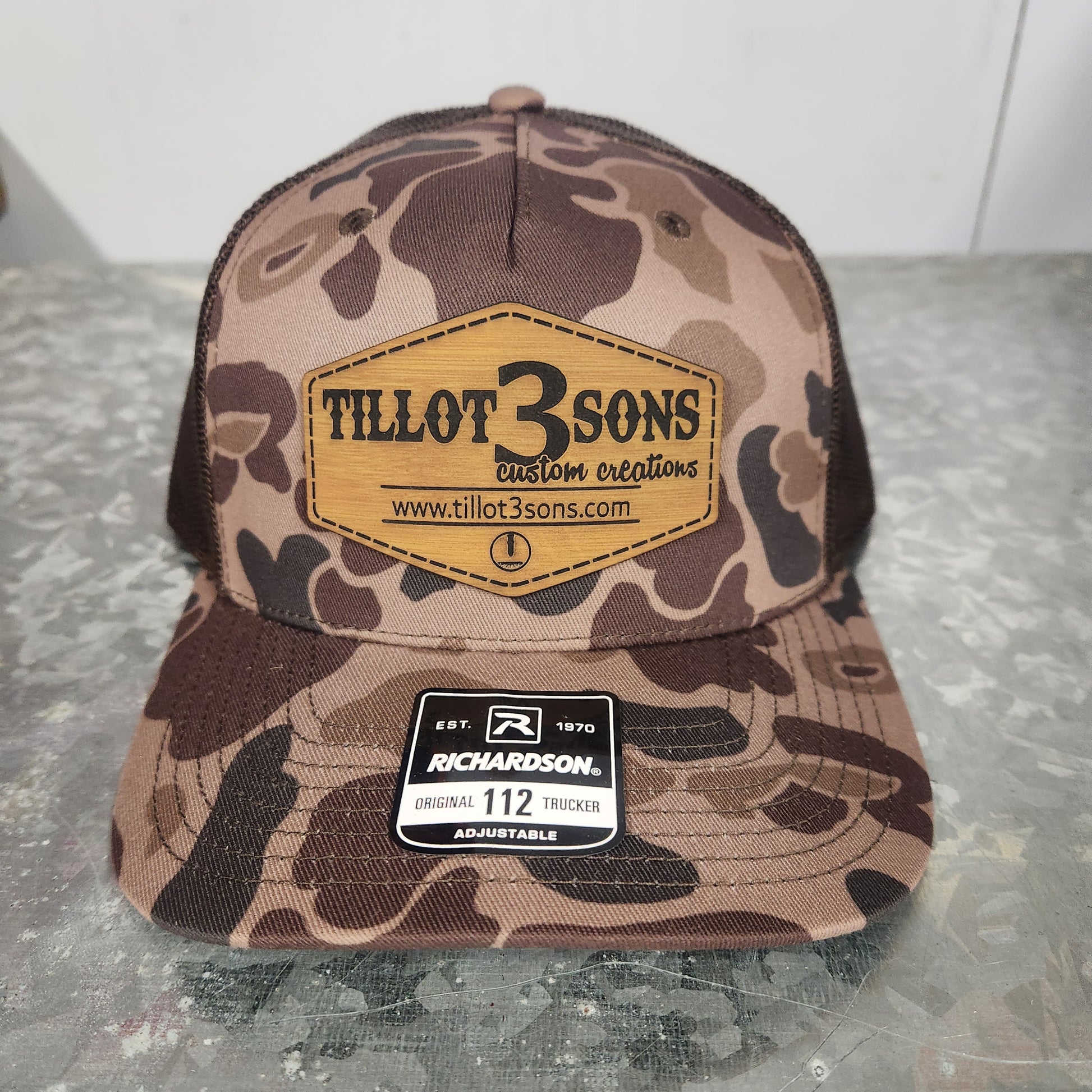 Duck Camo hats with patch image 3