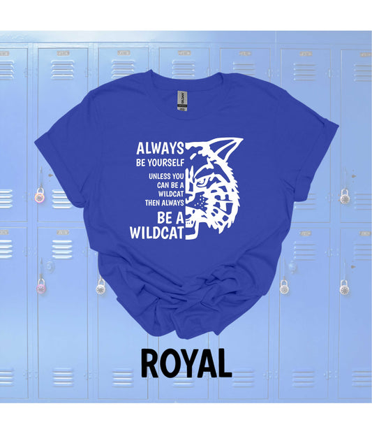 Be a Wildcat t-shirt with vintage wildcat head image 0