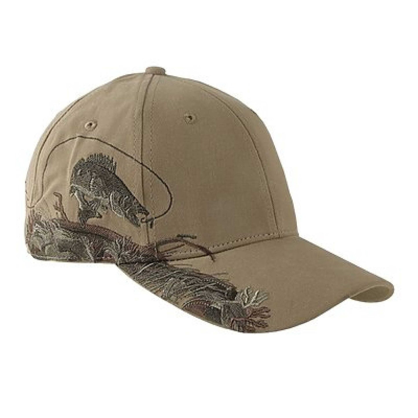 DRI-DUCK HEADWEAR Walleye Cap - D3269 with laser engraved patch added to the front