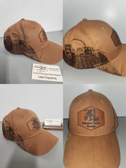 Blaze Orange Quail Cap - D3270  w/personalized patch image 2