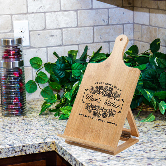 Cutting Board Cookbook Easel/Stand - Personalized