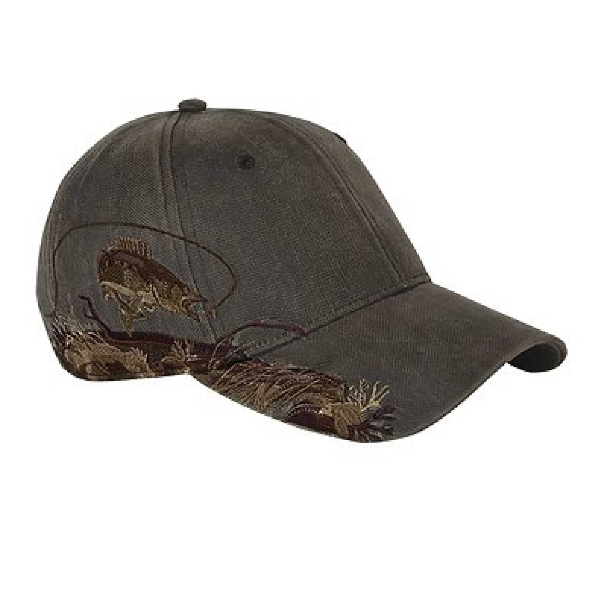 Bass, Walleye, Trout Dri-Duck hat  w/personalized patch image 2