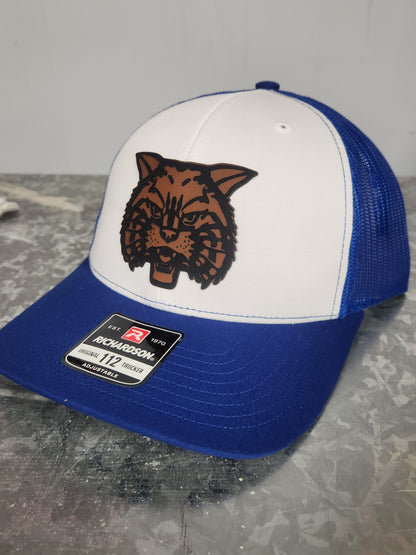 Retro Wildcat head patch on a Richardson Trucker Hat image 2