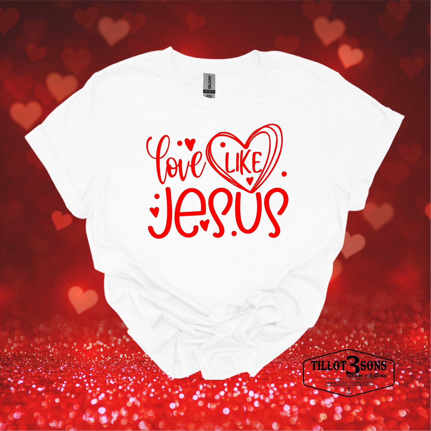 Love Like Jesus - graphics t-shirt image 1