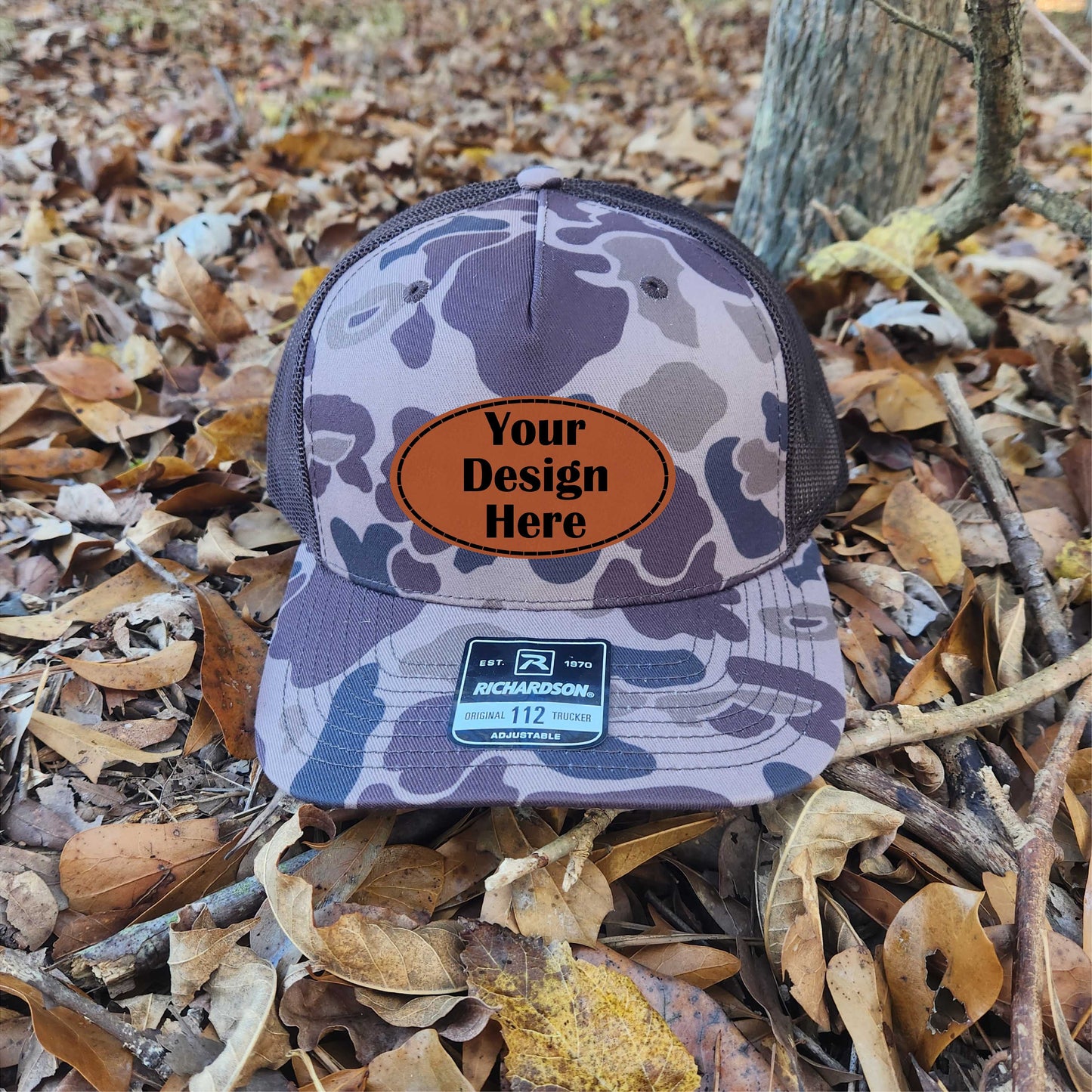 Duck Camo hats with patch image 0