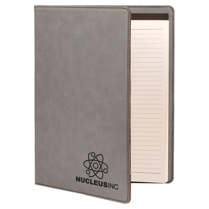 Personalized Leatherette Portfolio - 9 1/2 x 12 with pad