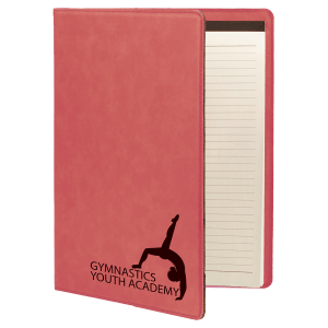 Personalized Leatherette Portfolio - 9 1/2 x 12 with pad