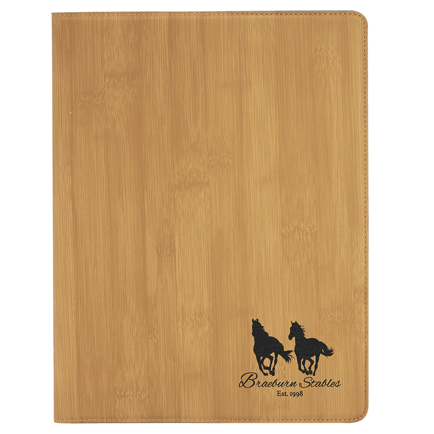 Personalized Leatherette Portfolio - 9 1/2 x 12 with pad