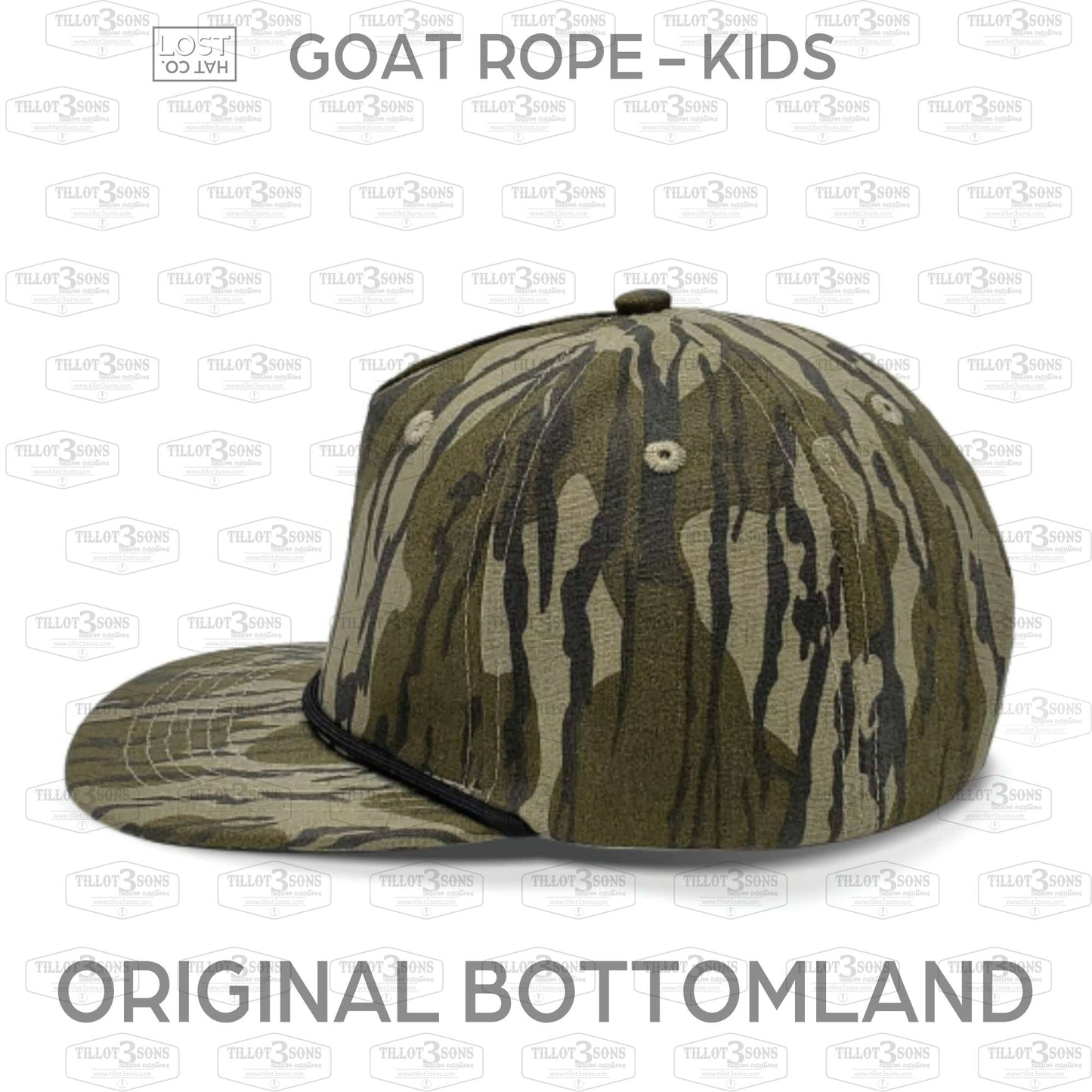 YOUTH Camo Hats - Old School and Bottomland