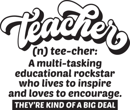 Teacher - Kind of a big deal graphics t-shirt