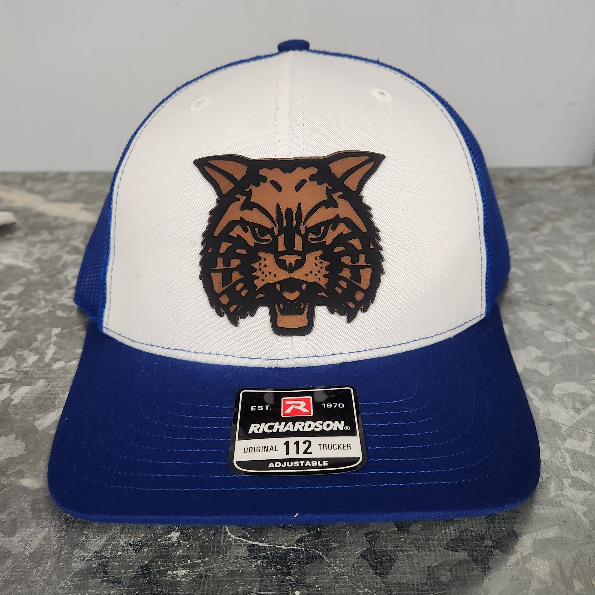 Retro Wildcat head patch on a Richardson Trucker Hat image 0