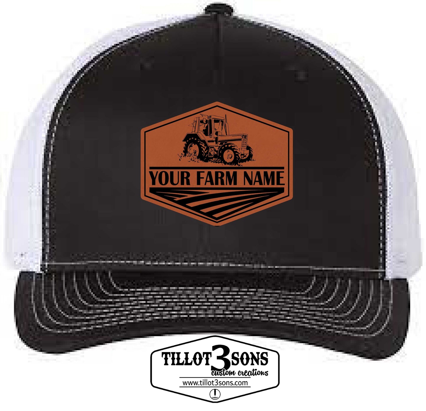 Farm Name & Tractor or other farm logo on a Richardson Trucker Hat image 0