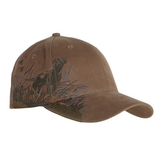 DRI-DUCK HEADWEAR Wildlife Labrador Cap - D3253 with laser engraved patch added to the front