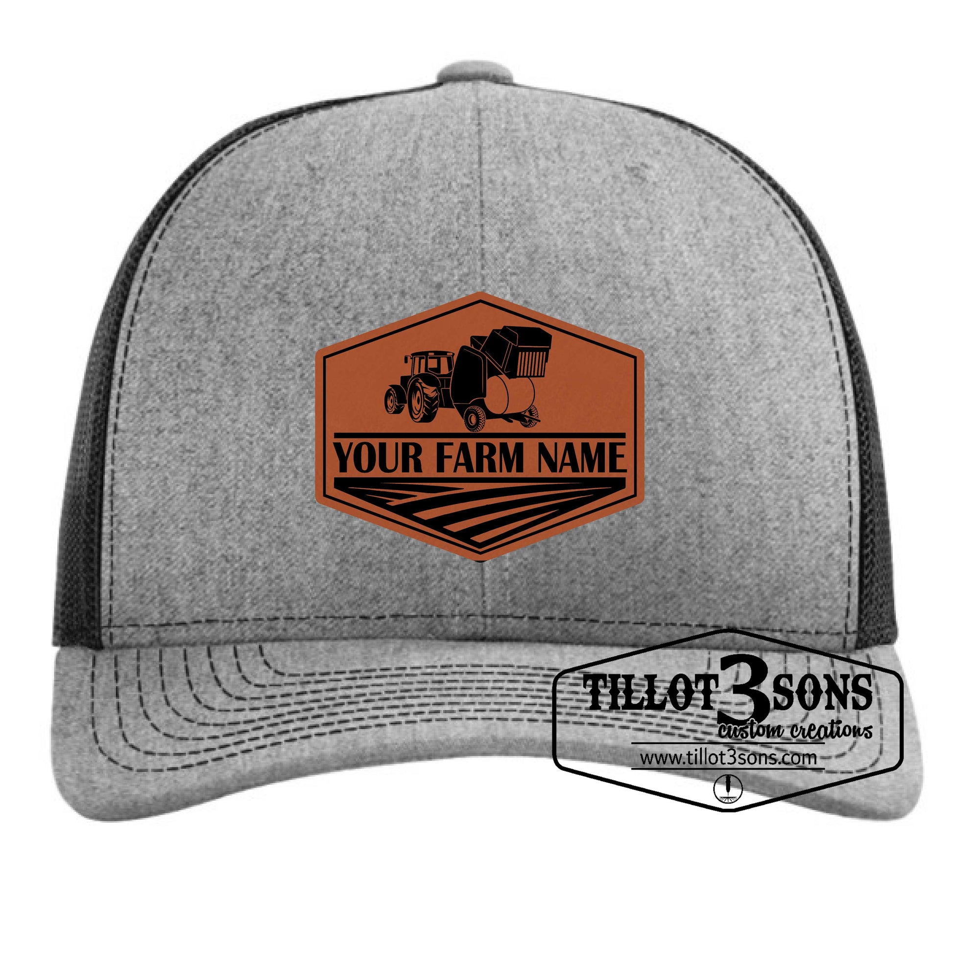 Farm Name & Tractor or other farm logo on a Richardson Trucker Hat image 1