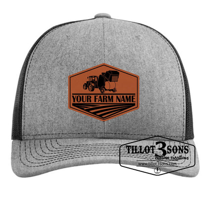 Farm Name & Tractor or other farm logo on a Richardson Trucker Hat image 1