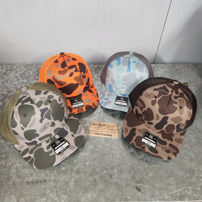 Duck Camo hats with patch image 2