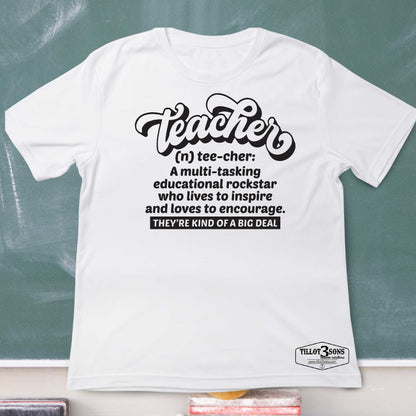 Teacher - Kind of a big deal graphics t-shirt